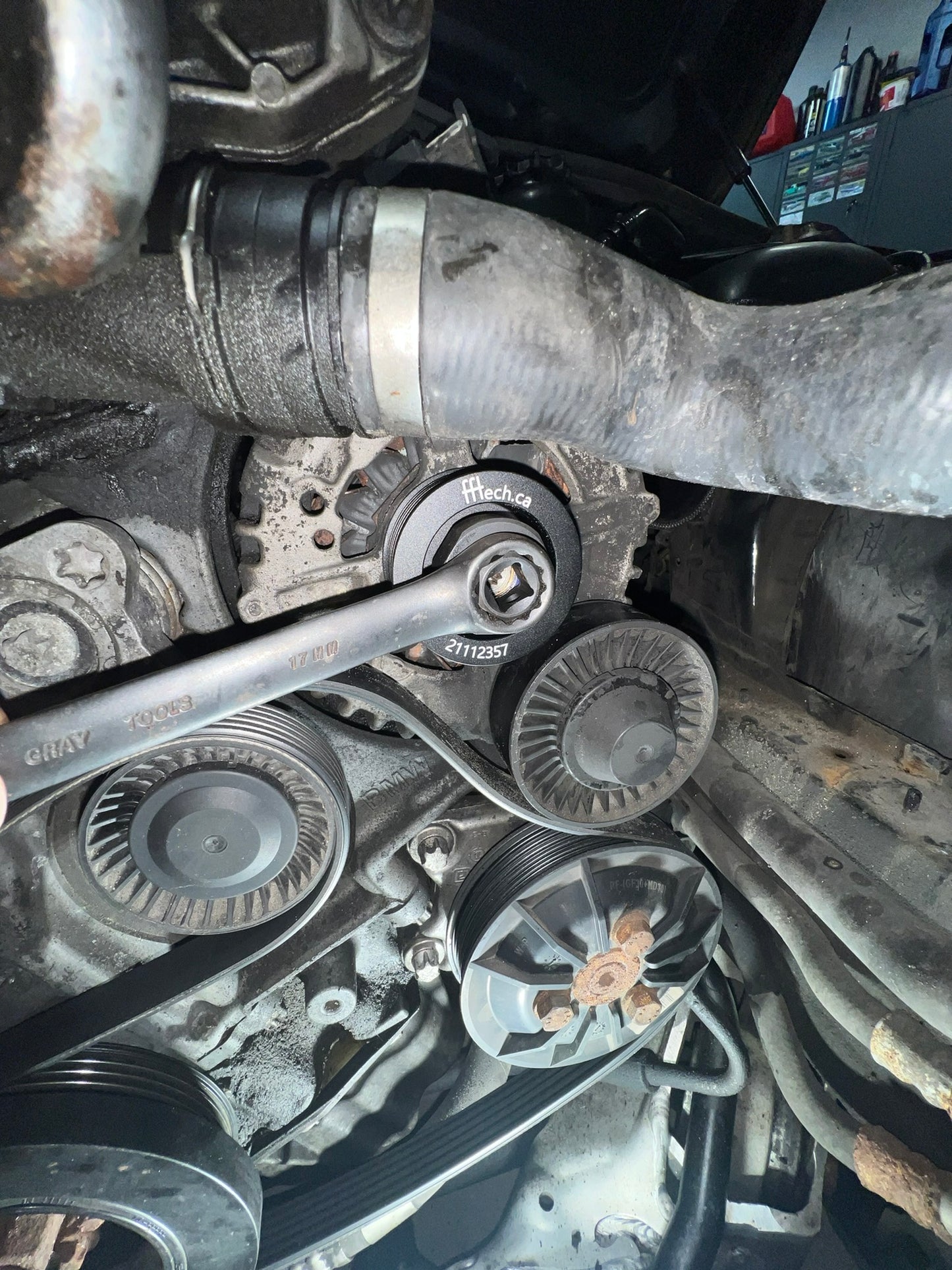 N52 Alternator Pulley 56mm - 15% Underdrive - Overdrive Clutch Elimination - Lightweight